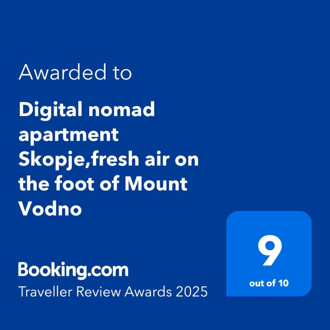סקופיה Digital Nomad Comfy Apartment,Foot Mountain Vodno And Millennium Cross,19 Min By Walk To Cener,Free Parking מראה חיצוני תמונה